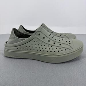 Skechers Slip-On Perforated Casual Flats in Sage Green
